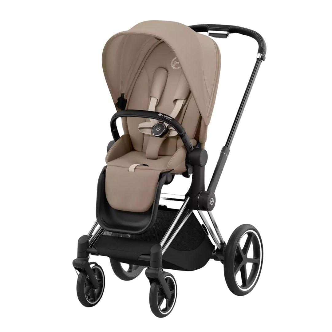 Carrinho de Bebê Cybex Priam 4 Chrome Black Cozy Beige – Babytunes