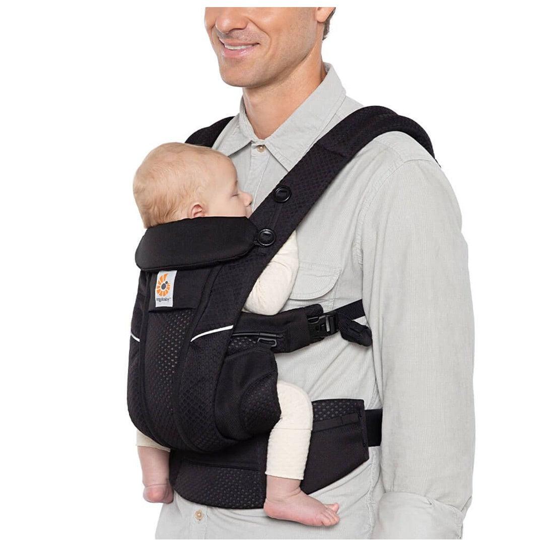 Canguru Infantil Ergobaby 4 Posições Omni Breeze - Ônix Preto