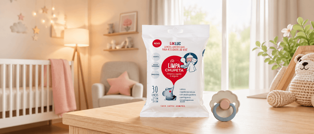 Por que usar lenços umedecidos na chupeta?