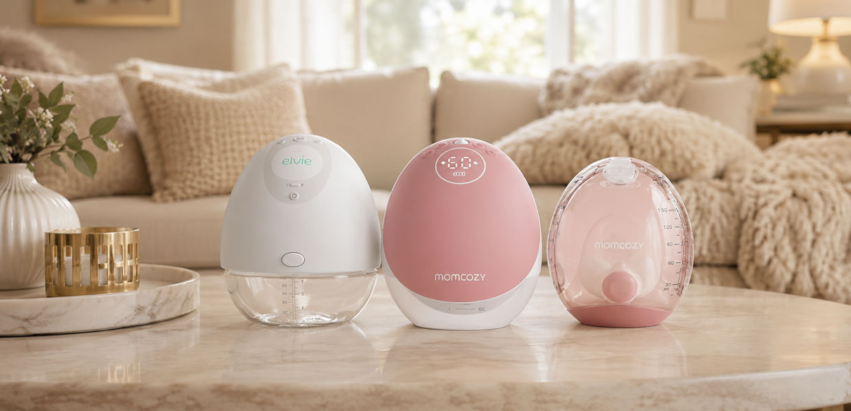 Qual a Melhor bomba extratora pra você em 2026? Elvie vs Momcozy Air 1 vs M9