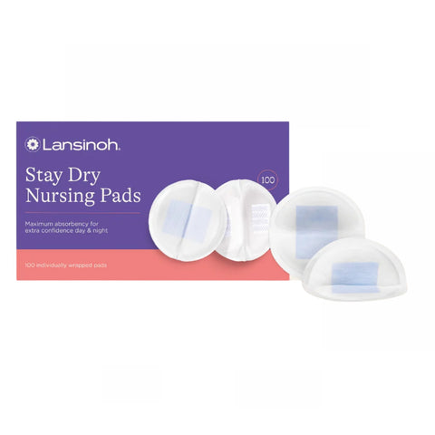 Absorvente Para Seios Stay Dry Lansinoh Com 100 Unidades
