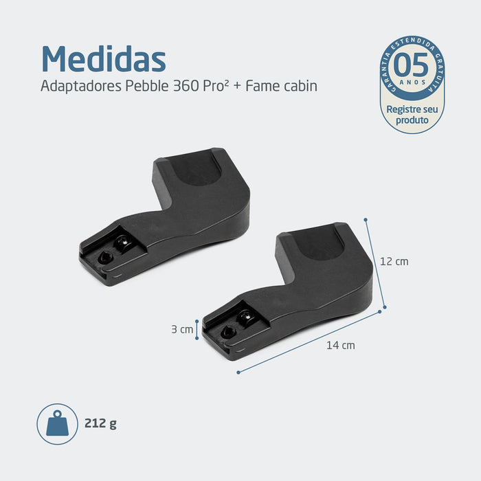 
    Adaptador Maxi-Cosi Fame Cabin Para Bebê Conforto Pebble 360 Pro² Black
  