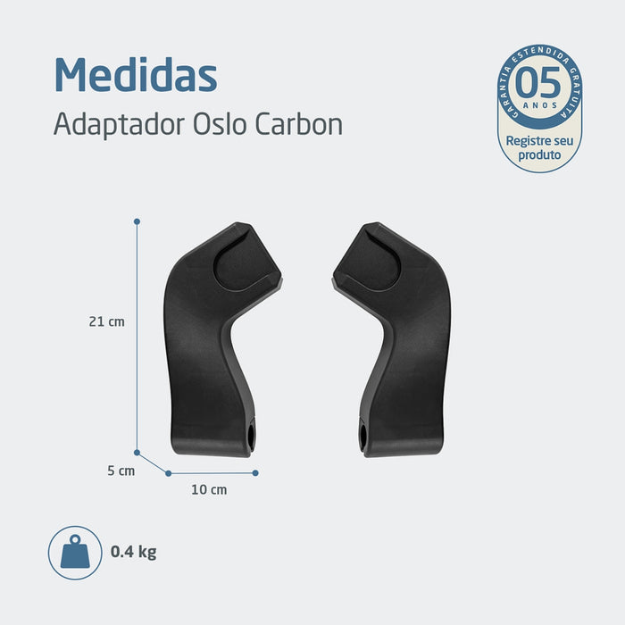 
    Adaptador Maxi-Cosi para Carrinho Oslo Carbon Compatível com Pebble Pro² e CabrioFix
  