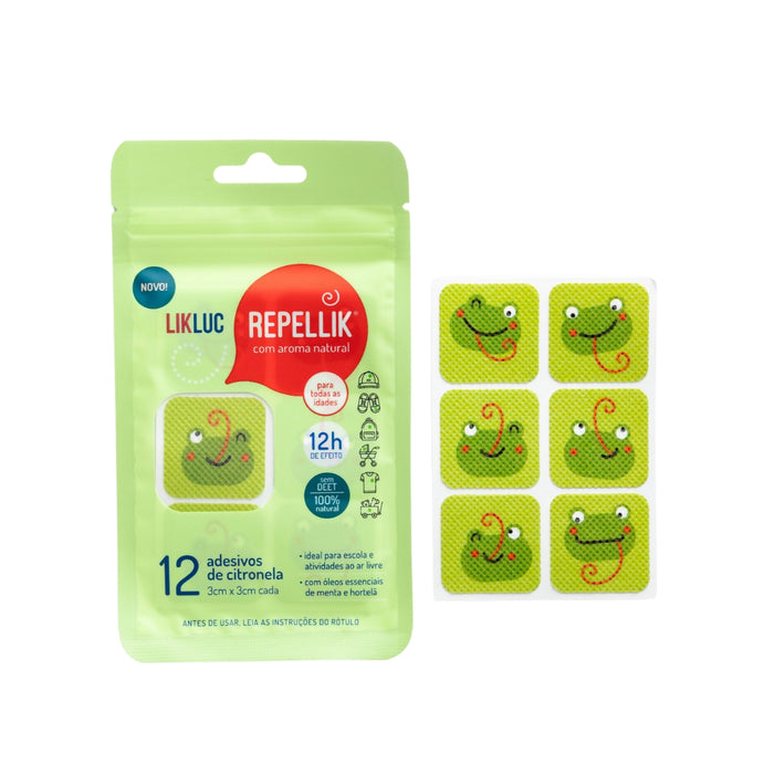 
    Adesivos Repelentes de Citronela LikLuc Repellik - LikLuc Babytunes
  