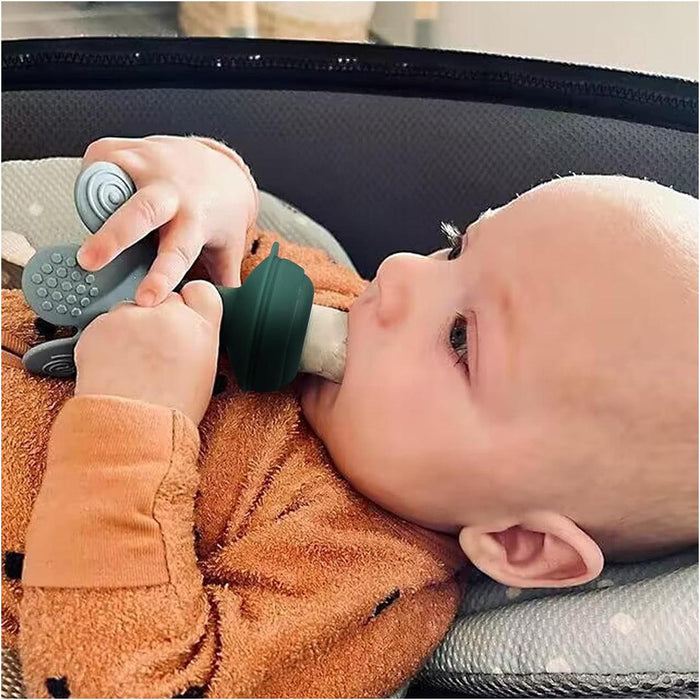 
    Alimentador Infantil de Silicone + Bandeija Haakaa Flower 4M + SkyBlue - Haakaa Babytunes
  