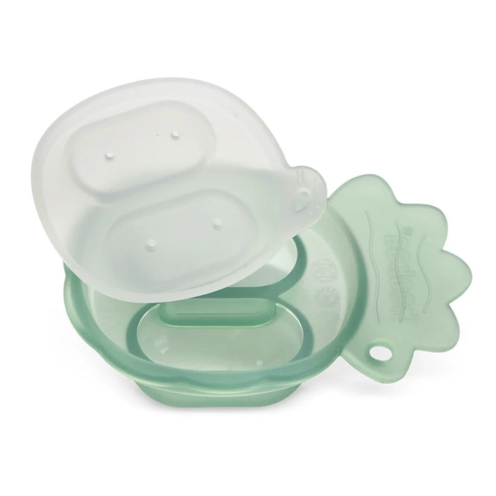 
    Alimentador Infantil de Silicone + Bandeja Haakaa Freeze-N-Feed Mini Sky Blue - Haakaa Babytunes
  
