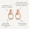 Alimentador Infantil de Silicone Mushie 2 Peças Tradewinds