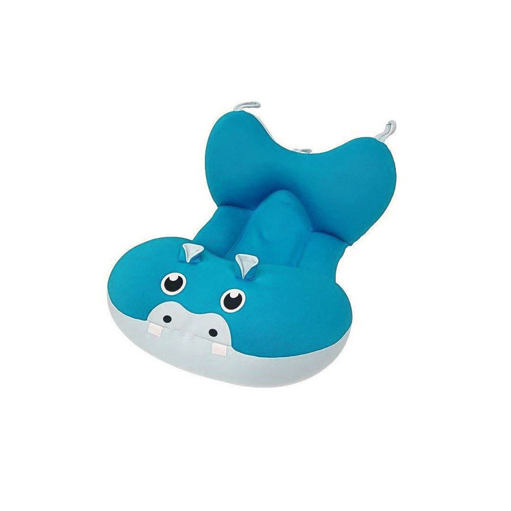 Almofada Para Banho Baby Pil Hipopótamo Luca Azul Claro