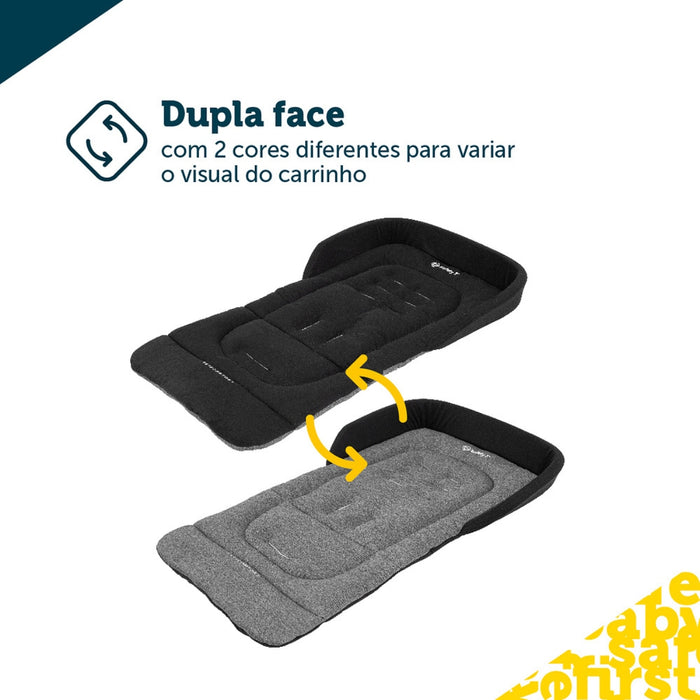 
    Almofada Para Carrinho de Bebê SafeComfort Safety 1st Black & Dark Melange - Safety 1St Babytunes
  