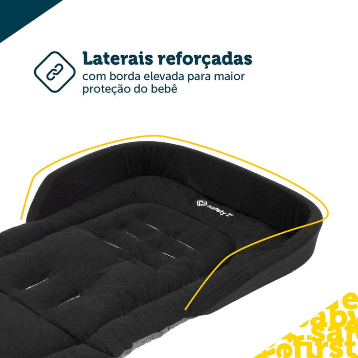
    Almofada Para Carrinho de Bebê SafeComfort Safety 1st Black & Dark Melange - Safety 1St Babytunes
  