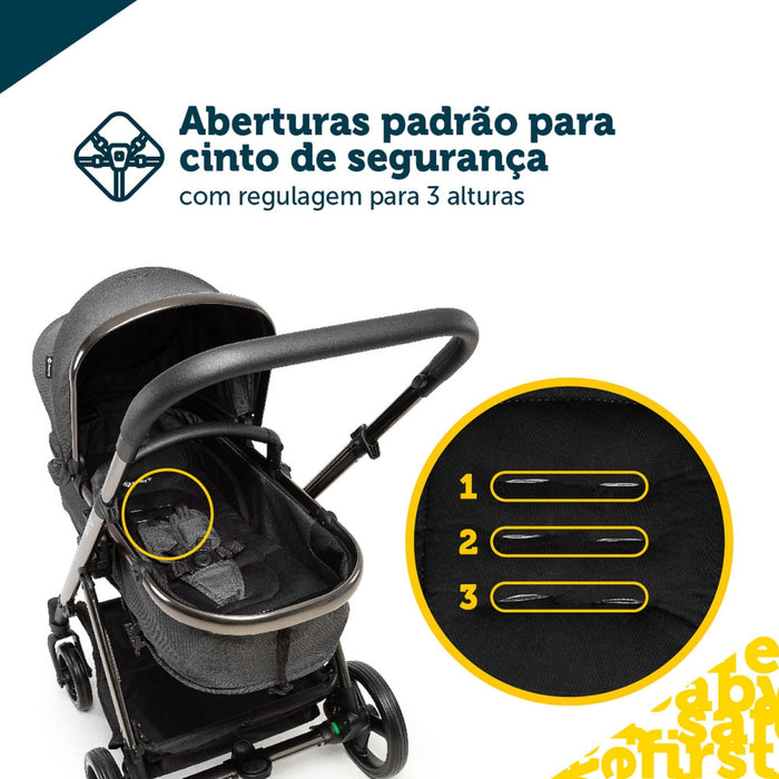 
    Almofada Para Carrinho de Bebê SafeComfort Safety 1st Black & Dark Melange - Safety 1St Babytunes
  