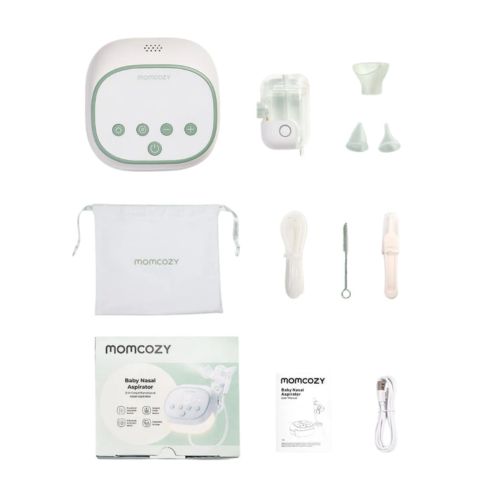 
    Aspirador Nasal Elétrico Momcozy BreezyClear Pró 2 em 1
  