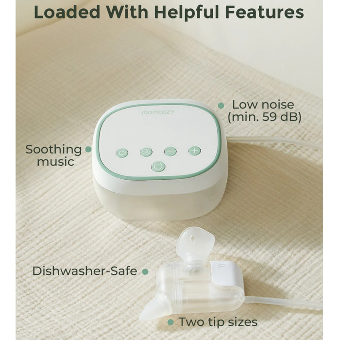 
    Aspirador Nasal Elétrico Momcozy BreezyClear Pró 2 em 1
  