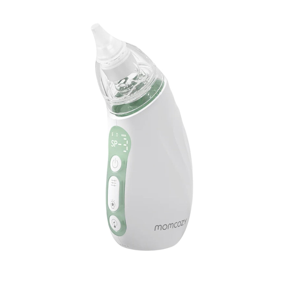 Aspirador Nasal Para Bebês Momcozy Strong Suction Com Luz e Música - Momcozy Babytunes