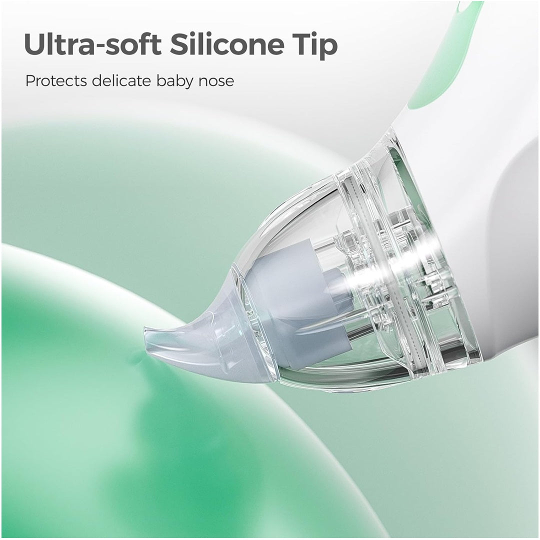 Aspirador Nasal Para Bebês Momcozy Strong Suction Com Luz e Música - Momcozy Babytunes