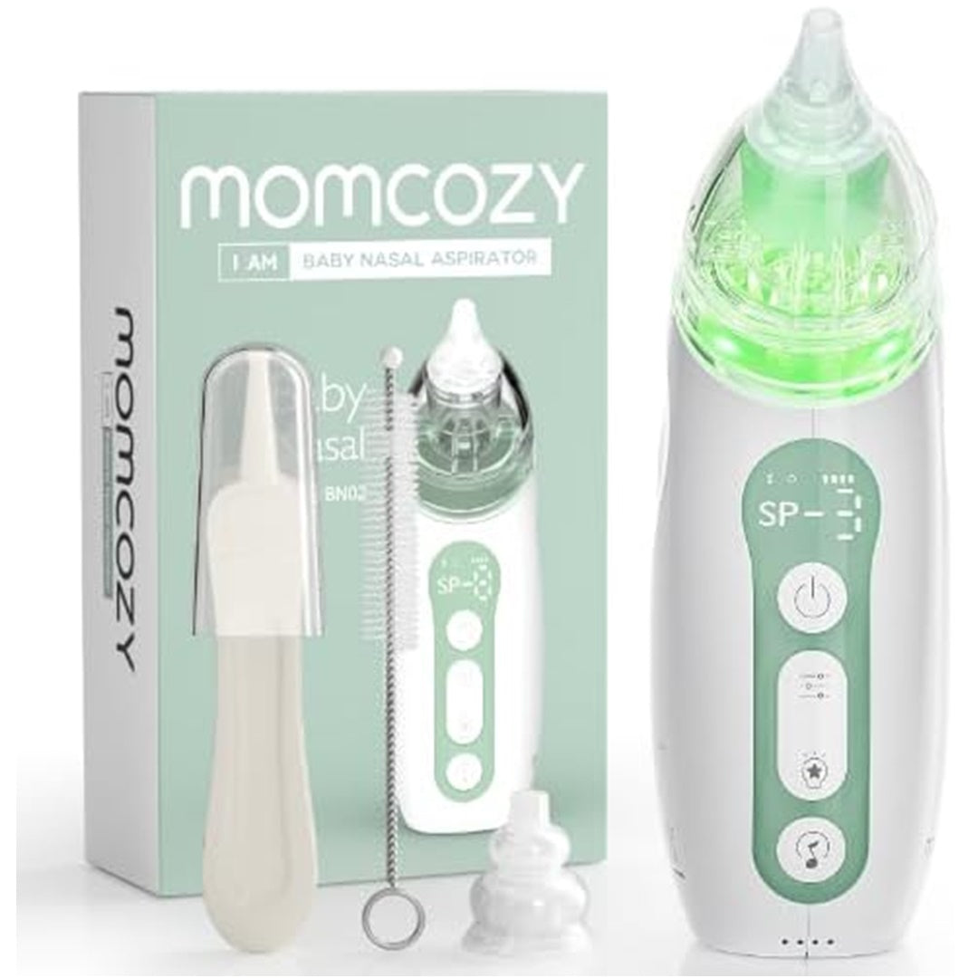 Aspirador Nasal Para Bebês Momcozy Strong Suction Com Luz e Música - Momcozy Babytunes
