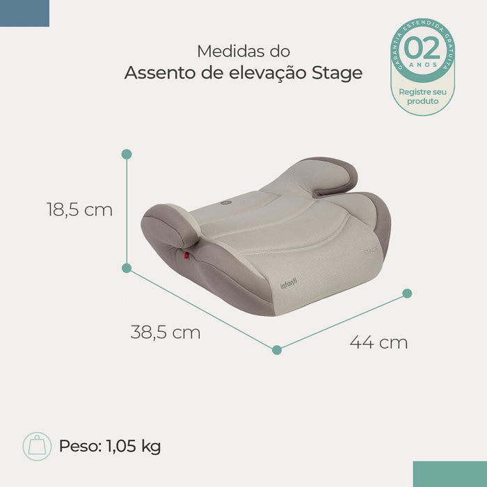
    Assento de Elevação Booster Stage Infanti Bege Eclipse
  