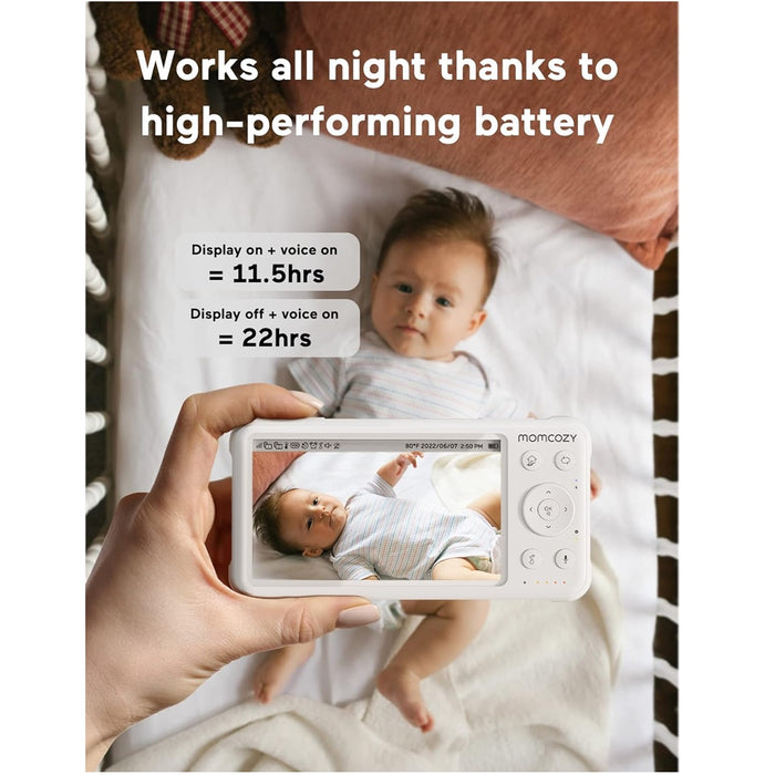 
    Babá Eletrônica Momcozy BM01 Monitor Hd 1080p Com Câmera - Momcozy Babytunes
  