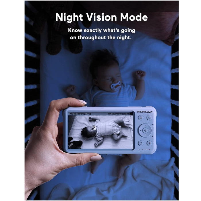 
    Babá Eletrônica Momcozy BM01 Monitor Hd 1080p Com Câmera - Momcozy Babytunes
  