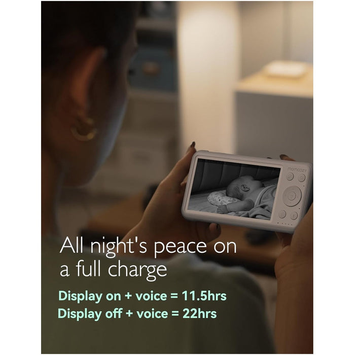 
    Babá Eletrônica Momcozy BM01 Monitor Hd 1080p Com Câmera - Momcozy Babytunes
  