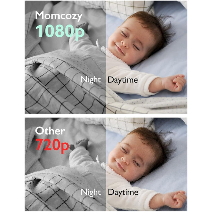 
    Babá Eletrônica Momcozy BM01 Monitor Hd 1080p Com Câmera - Momcozy Babytunes
  