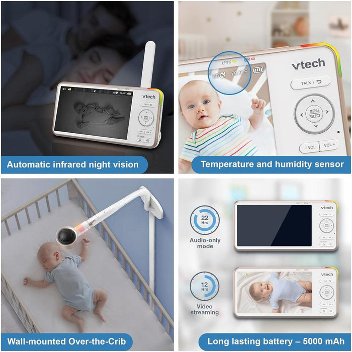 
    Babá Eletrônica Over-the-Crib VTech VC2105 FHD WiFi - vTech Babytunes
  