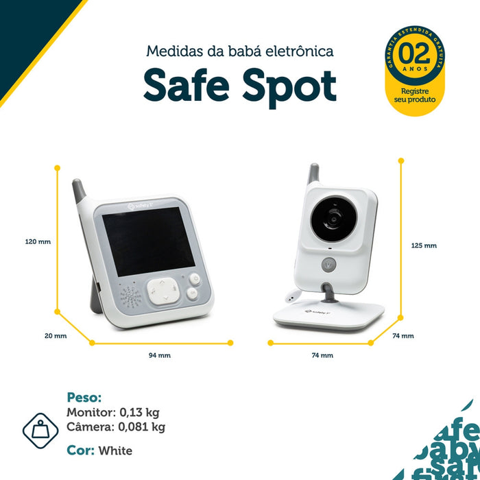 
    Babá Eletrônica Safe Spot Safety 1st White
  