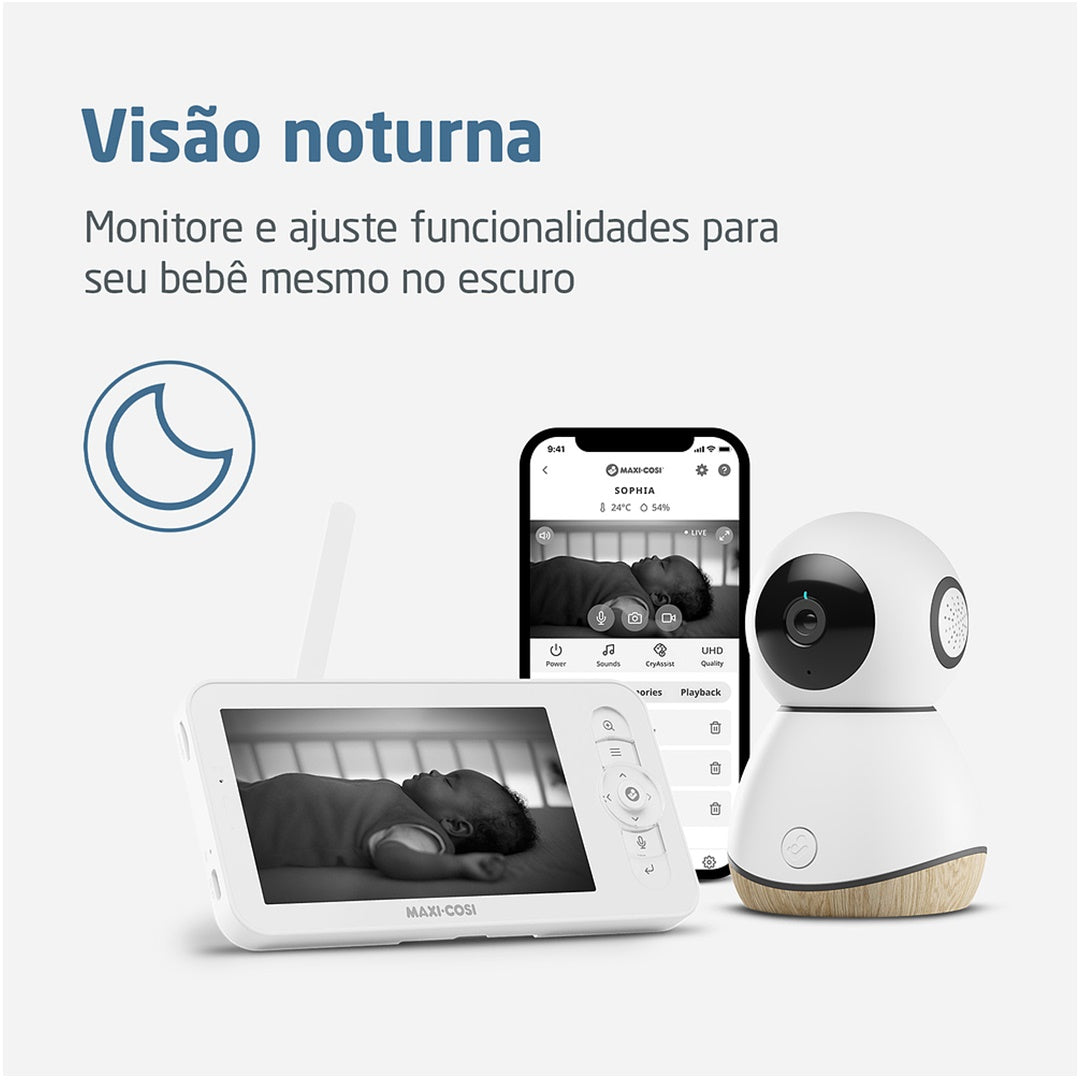 Babá Eletrônica See Pro Com Monitor Linha Conectada - Maxi Cosi - Maxi-Cosi Babytunes