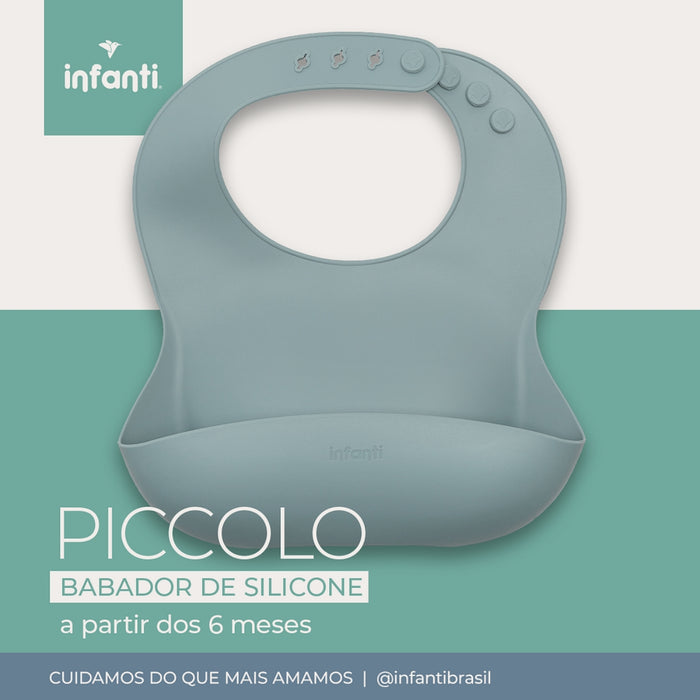 
    Babador De Silicone Infanti Piccolo Azul
  