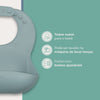 Babador De Silicone Infanti Piccolo Azul