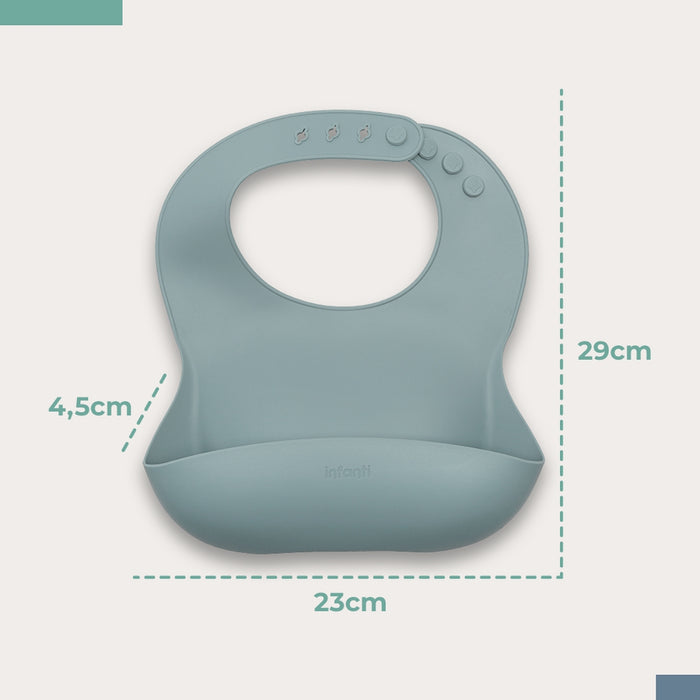 
    Babador De Silicone Infanti Piccolo Azul
  