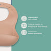 Babador De Silicone Infanti Piccolo Terracota