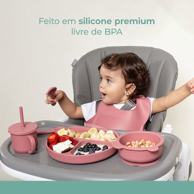 Babador De Silicone Infanti Piccolo Terracota - Segurança