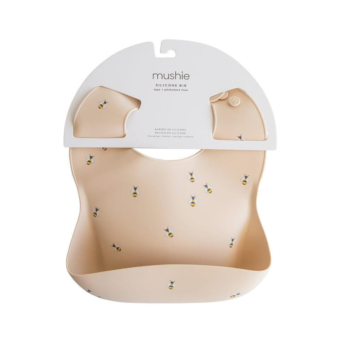 
    Babador De Silicone Infantil Mushie Bees - Mushie Babytunes
  