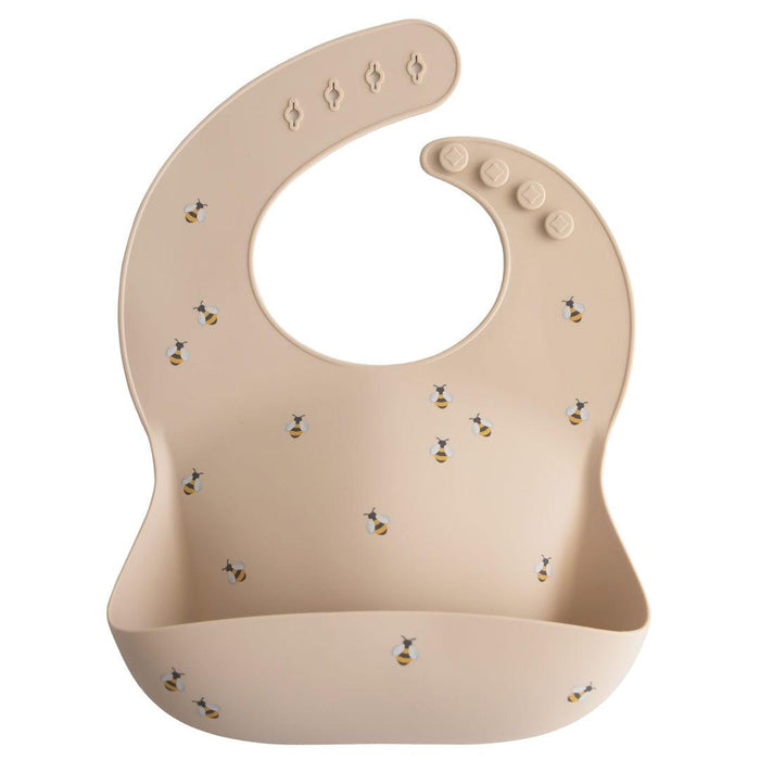 
    Babador De Silicone Infantil Mushie Bees - Mushie Babytunes
  