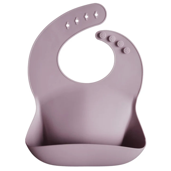 
    Babador De Silicone Infantil Mushie Pale Mauve - Mushie Babytunes
  
