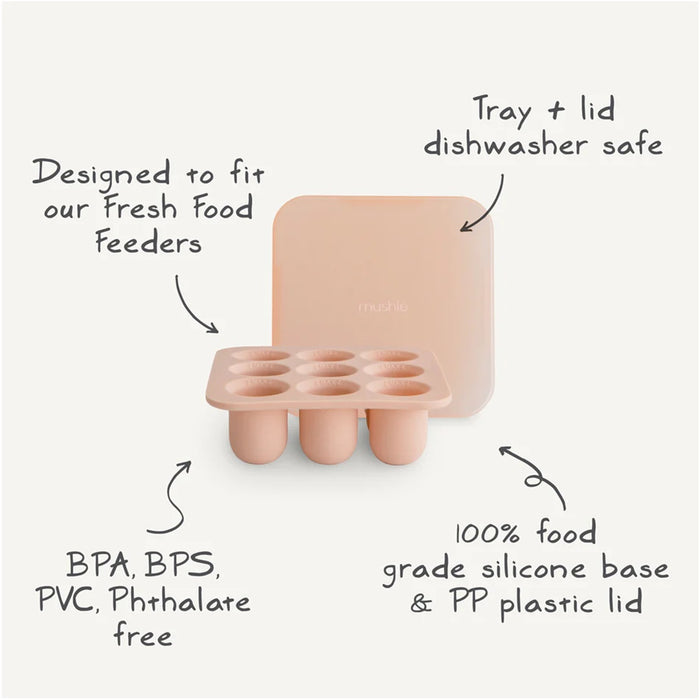 
    Forma Para Congelar Papinhas Mushie Blush - Mushie Babytunes
  