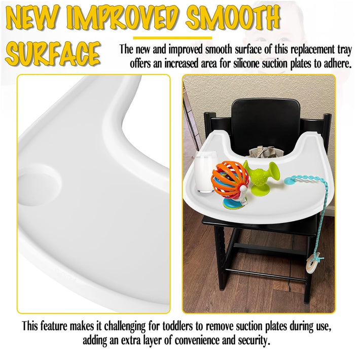 
    Bandeja Tripp Trapp Branca Compatível com Stokke - LuQiBabe Babytunes
  