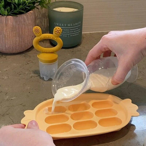 Bandeja de Silicone Para Congelar Alimento Infantil Haakaa Blush