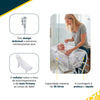 Banheira Dobrável Infantil Safety 1st Nami com Suporte e Redutor White