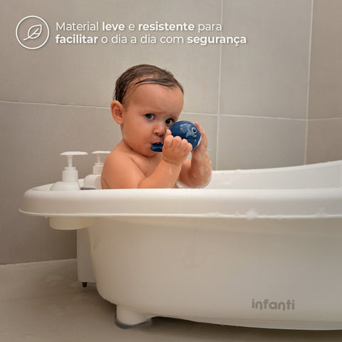 Banheira Fontana Duo Infanti Branco e Cinza
