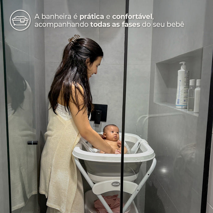 
    Banheira Sicília Duo com Suporte Infanti Branco e Cinza
  