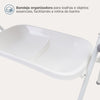 Banheira Sicília Duo com Suporte Infanti Branco e Cinza