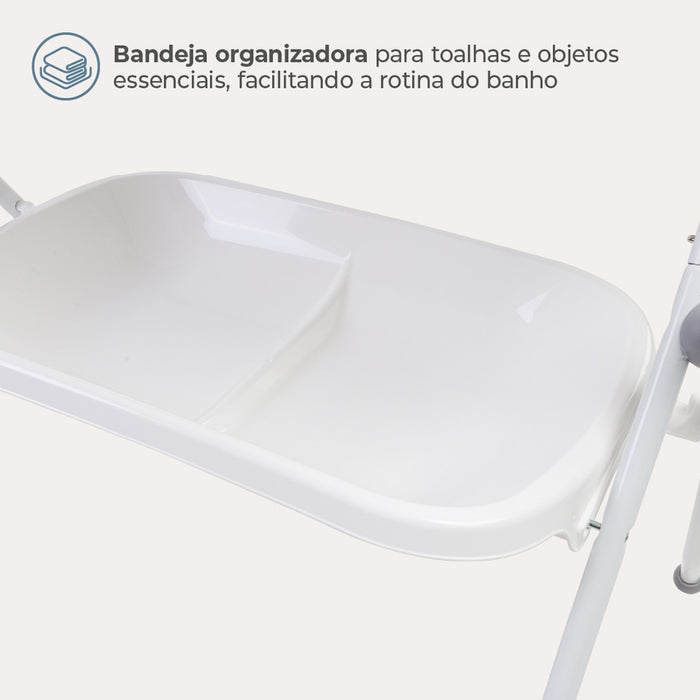 
    Banheira Sicília Duo com Suporte Infanti Branco e Cinza
  