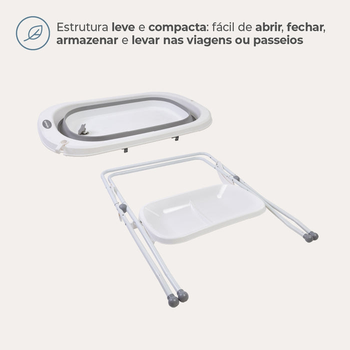 
    Banheira Sicília Duo com Suporte Infanti Branco e Cinza
  
