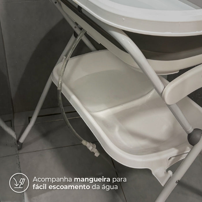 
    Banheira Sicília Duo com Suporte Infanti Branco e Cinza
  