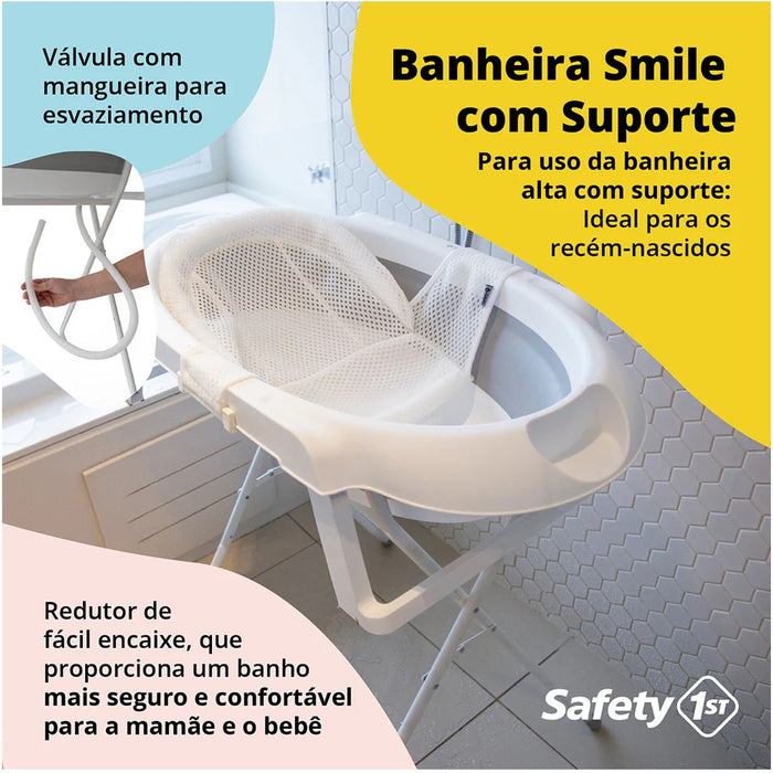 
    Banheira Smile 2 Em 1 Com Suporte Safety 1st Pink - Safety 1St Babytunes
  