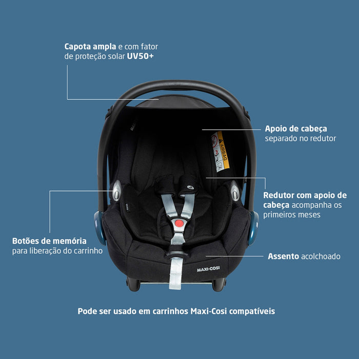 
    Bebê Conforto Maxi-Cosi CabrioFix com Base ISOFIX Essential Black
  