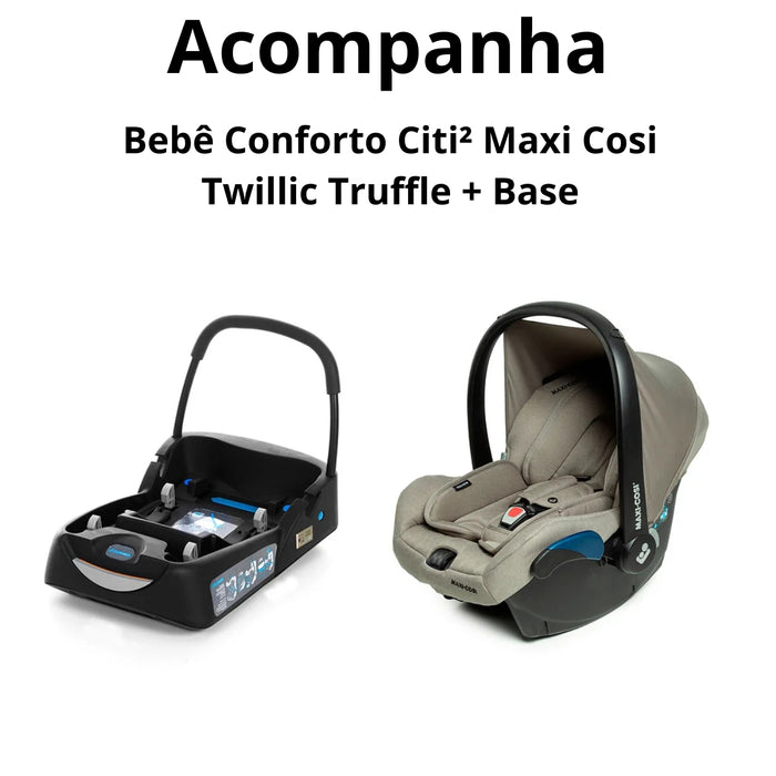 
    Carrinho de Bebê Maxi-Cosi Travel System Eva³ Luxe Trio Twillic Truffle - Maxi-Cosi Babytunes
  