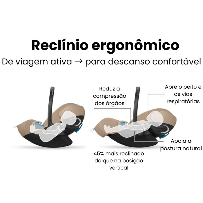 
    Bebê Conforto Cybex Cloud G Pro com Base Load Leg Almond Beige
  